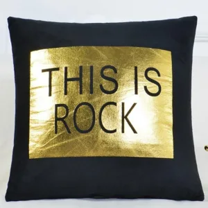 This is Rock - 1 pièce - Housses extensibles de coussin 45 CM X 45 CM