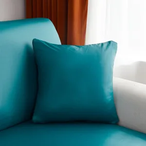 Vert Jade Simili cuir - 1 pièce - Housses de Coussin 40x40cm