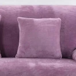 Violet - 2 pièces - Housses en velours extensibles de coussin 45 CM X 45 CM