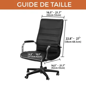 Housse De Chaise De Bureau Noir