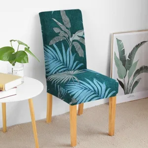 Housse De Chaise Fleur Noir
