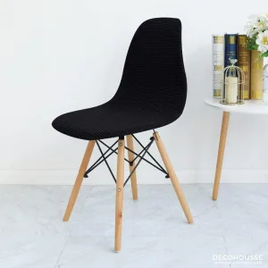 Housse De Chaise Scandinave Noir Bergen