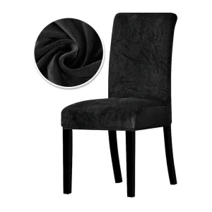 Housse De Chaise Velours Black