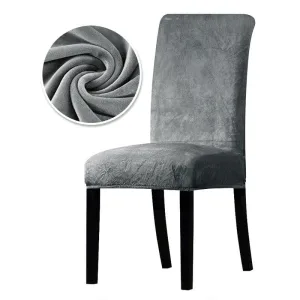 Housse De Chaise Velours Hiboux