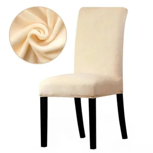 Housse De Chaise Velours Sable