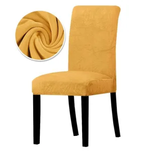 Housse De Chaise Velours Tournesol