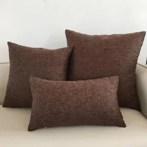 Housse de Coussin 50x50 Marron