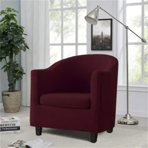 Housse Fauteuil Cabriolet Jacquard Rouge Bordeaux