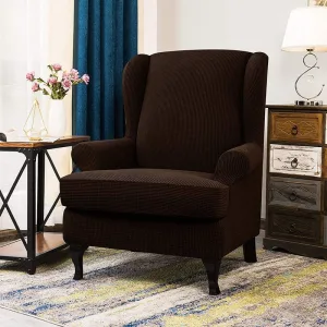 Marron - Housses pour Fauteuil Bergère - 100% Imperméables et Ultra résistantes