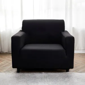 Noir - Housse de Fauteuil Extensible