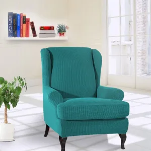 Turquoise - Housses pour Fauteuil Bergère - 100% Imperméables et Ultra résistantes