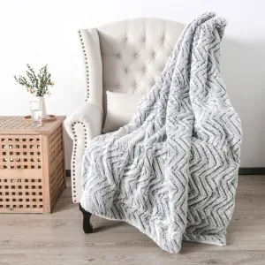 Plaid de canapé gris