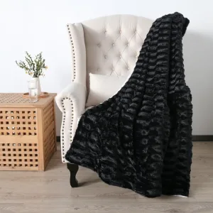 Plaid de canapé noir