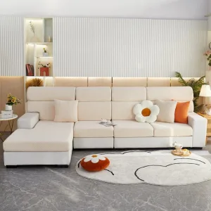 Beige - Housse polaire pour coussins de canapé - Motif Laine