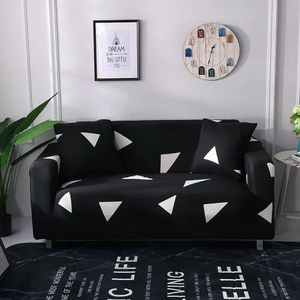Black and White - Housse de Canapé Extensible