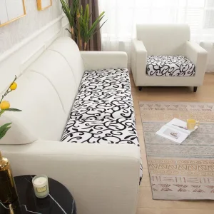 Blanc design - Housse pour coussin de canapé