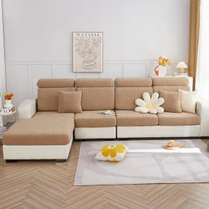 Café - Housse polaire pour coussins de canapé - Motif Wool