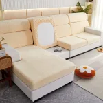 coussins de canapé avec housse beige