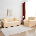 couvrant de canapé beige extensible