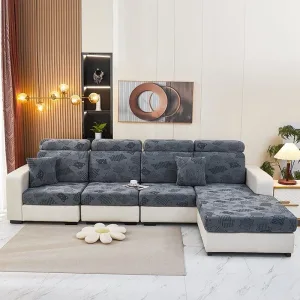 Gris - Housse Polaire pour Coussins de Canapé - Motif Bear