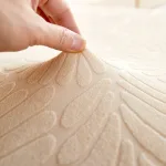 housse beige pour coussins de canapé