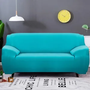 Bleu ciel - Housse de Canapé Extensible