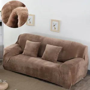 Café - Housses en velours Extensibles de Fauteuil et Canapé