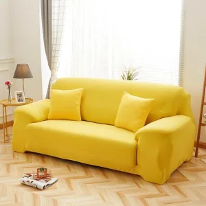 Jaune - Housses Extensibles de Fauteuil et Canapé