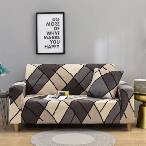 Marron Nalla - Housse de Canapé Extensible