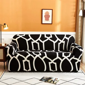 Noir Alitta - Housse de Canapé Extensible