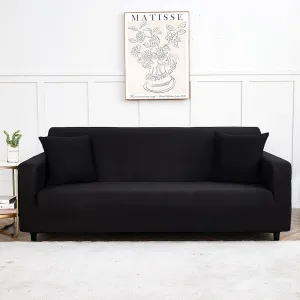Noir - Housse de Canapé Extensible