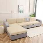 housse de canapé beige pour coussin