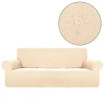 housse de canapé en tissu imperméable beige