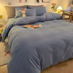 parure de lit bleu charrette