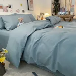 housse de couette bleu ciel design moderne
