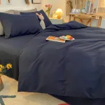 housse de couette tendance bleu marine