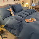 housse de couette en bleu turquin