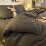 housse de couette élégante gris