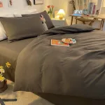 housse de couette intemporelle gris