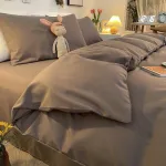 housse de couette douce gris