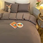 housse de couette design gris