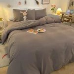 housse de couette élégante gris