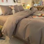 housse de couette pour lit double gris
