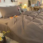 housse de couette respirante gris