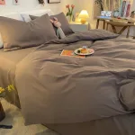 housse de couette pour chambre moderne gris
