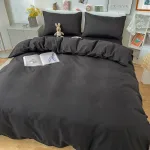 housse de couette premium noire