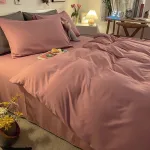 housse de couette rose design