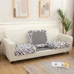 housse de coussin en blanc pour canapé