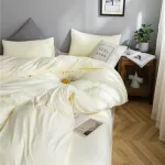 ensemble literie blanc cassé moderne