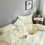 drap housse doux en blanc cassé